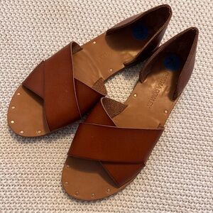 Cynthia Rowley Tan Leather Sandals